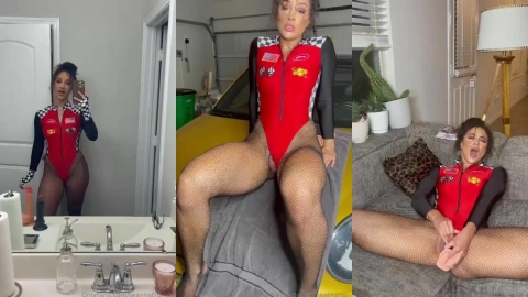 Teanna Pumps Herself – Mechanic's Intense Solo Climax