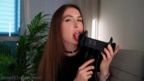 Aggressive Wet Ear Licking ASMR by Tangerin