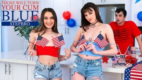 Lana & Sera – Cum Dye Fun with Stepbro – S33:E1