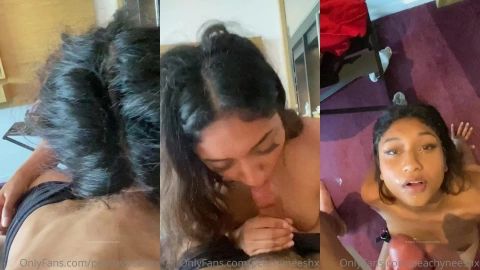 Huge Facial Soaks PeachyNeeshx's Face