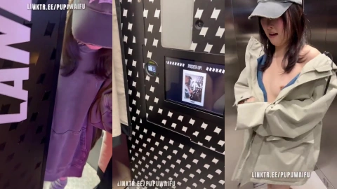 PupuWaifu Elevator Cumswallowing - Intense Action