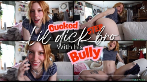 Elle Marz Cucked Step-Bro & Bully Action